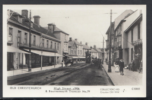 Dorset Postcard: Christchurch High Street Bournemouth Tramcar No.79 View  B622