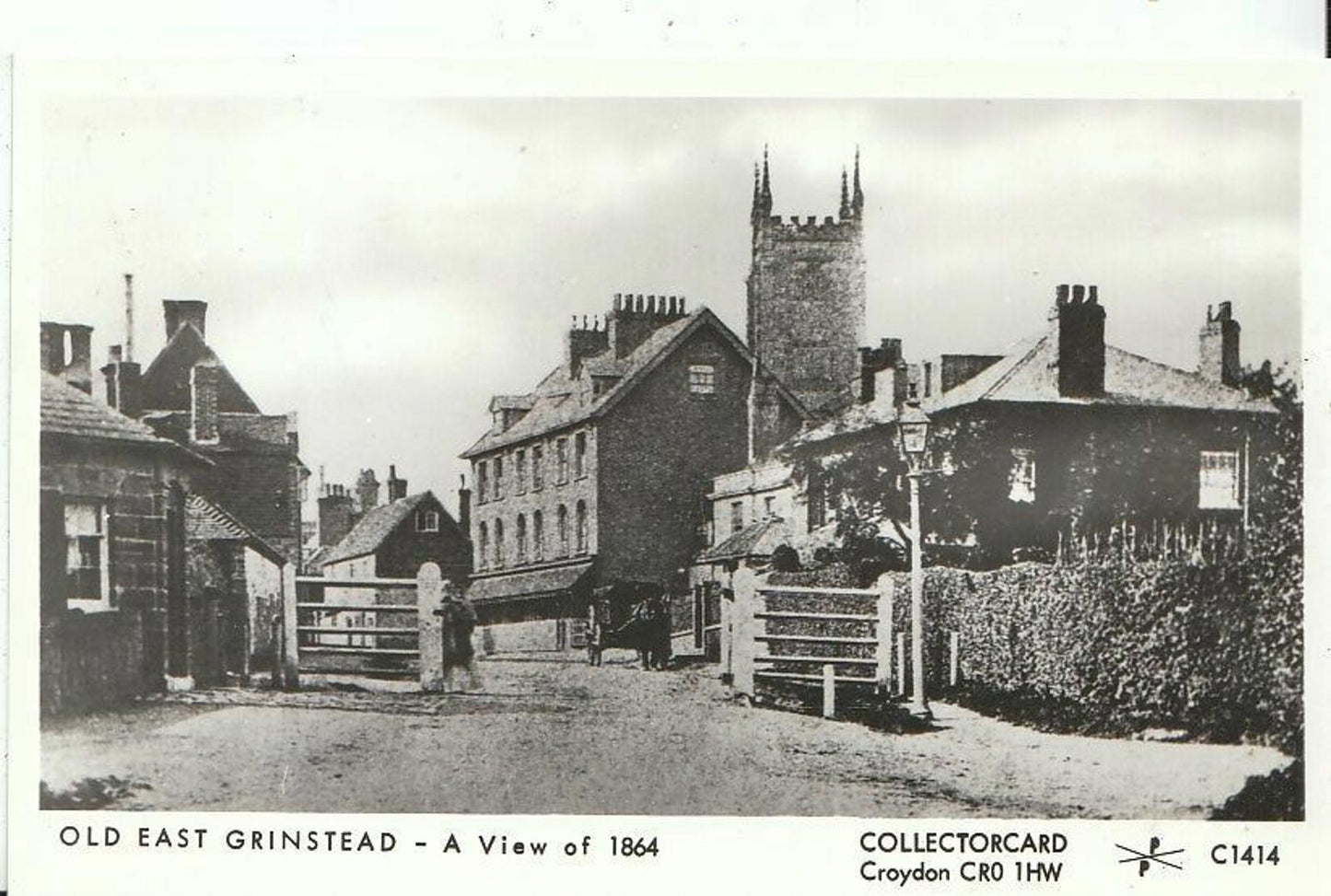 Sussex Postcard: Old East Grinstead, A View of 1864, Pamlin Prints 2046