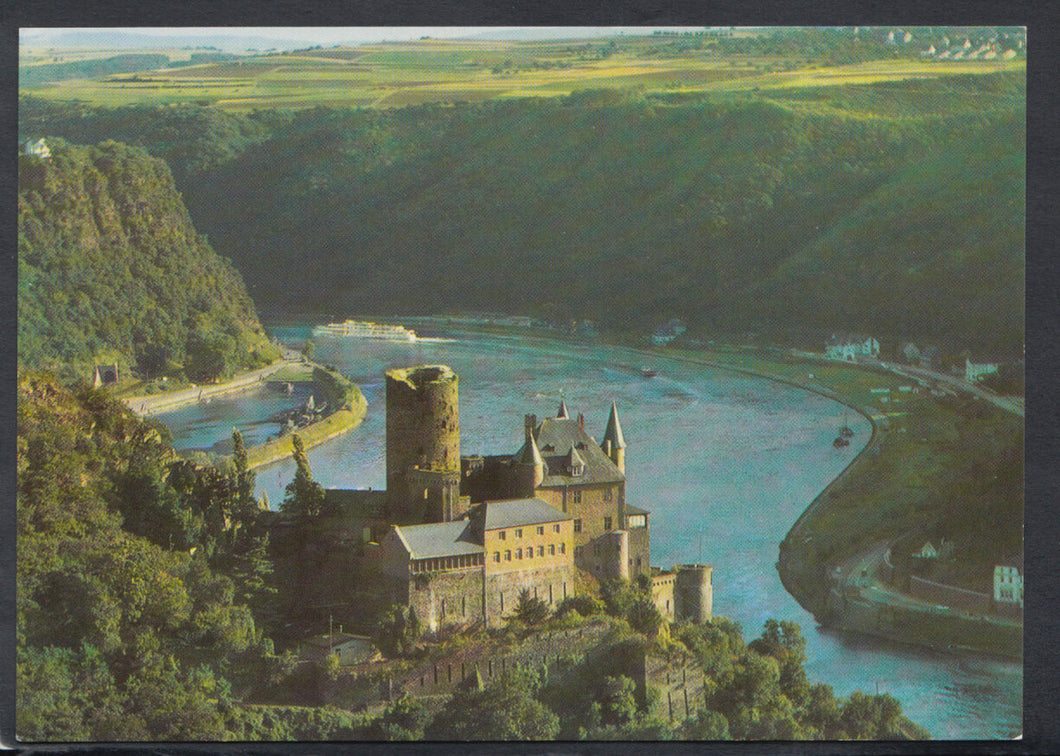 Germany Postcard - The Rhine - Katz Castle and The Loreley  RR5728
