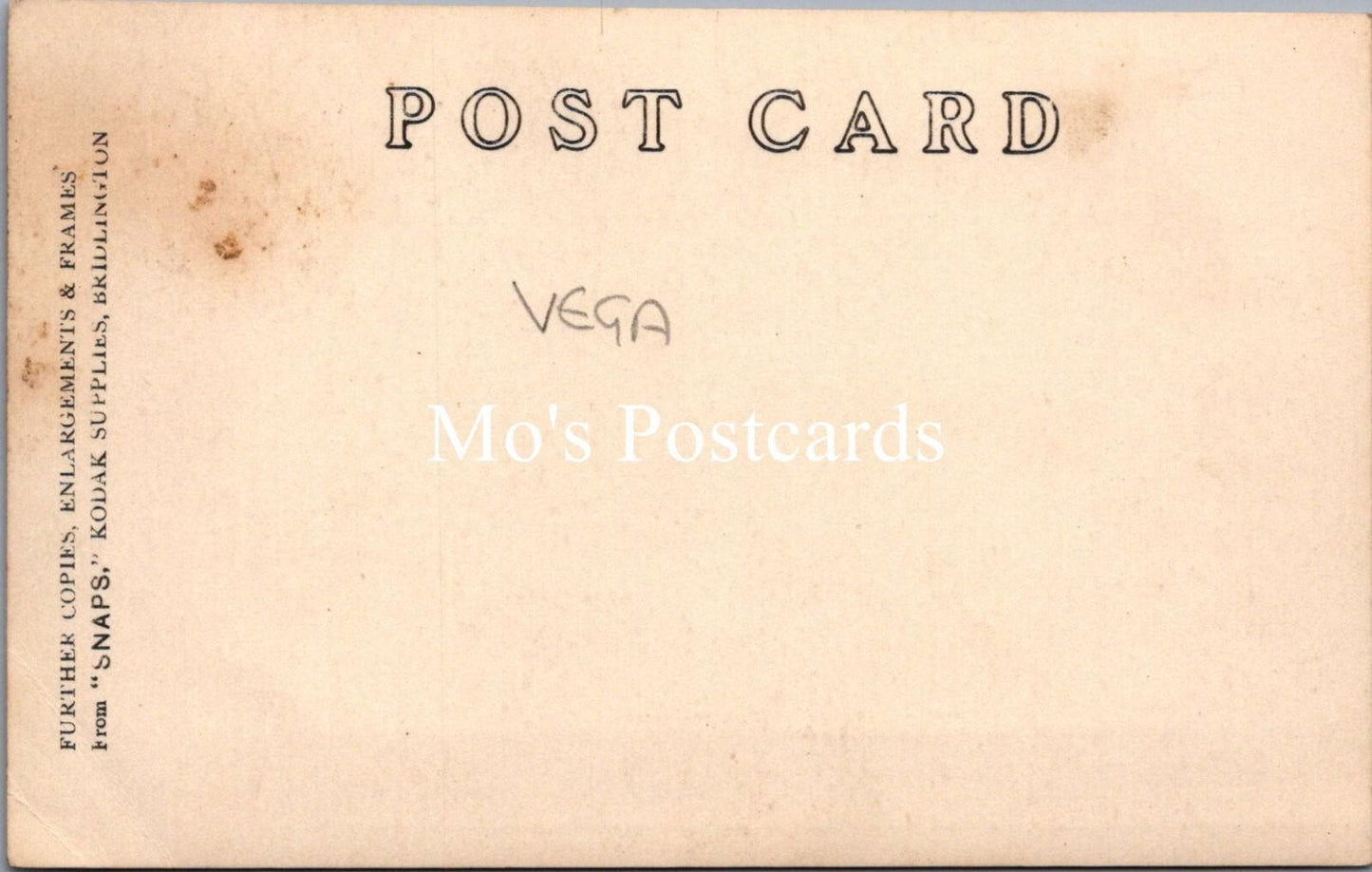 Shipping Postcard - Royal Navy, HMS Vega D52, V-Class British Destroyer RS39886