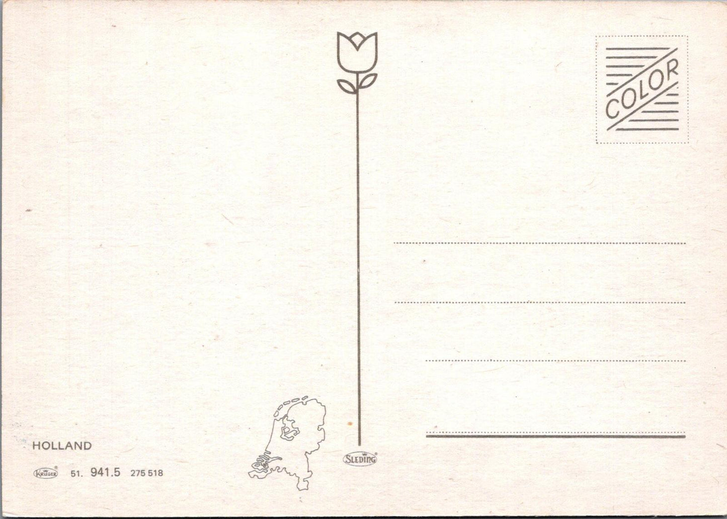 Netherlands Postcard - Picking Flowers - Holland Bloembollen RRR1389
