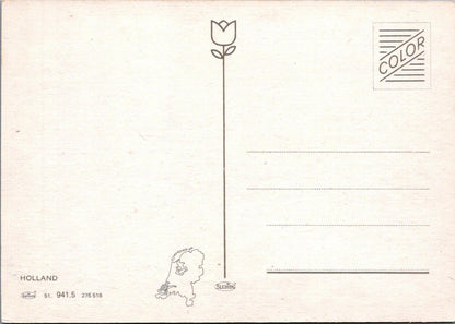 Netherlands Postcard - Picking Flowers - Holland Bloembollen RRR1389