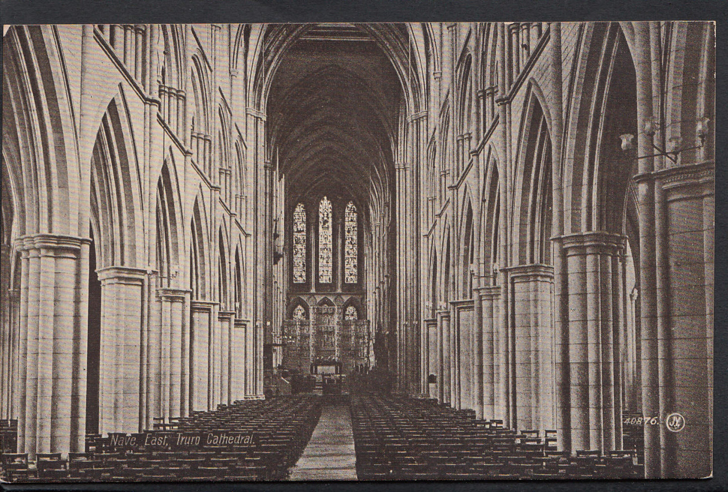 Cornwall Postcard - Nave East, Truro Cathedral   RS403