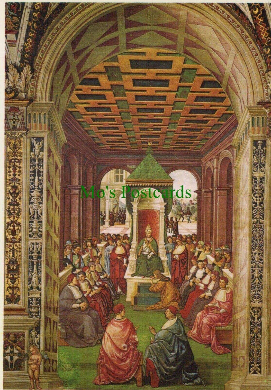 Art Postcard-Pinturicchio -Aeneas Piccolomini Before Pope Eugenius IV - RR10127