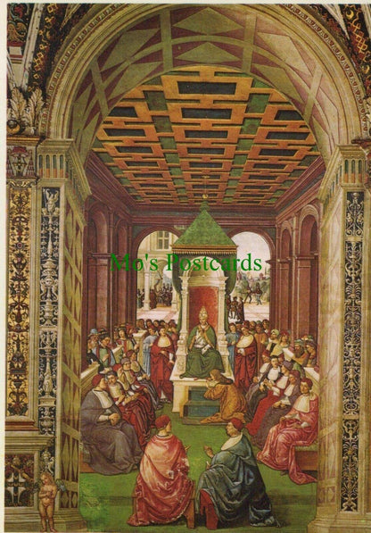 Art Postcard-Pinturicchio -Aeneas Piccolomini Before Pope Eugenius IV - RR10127