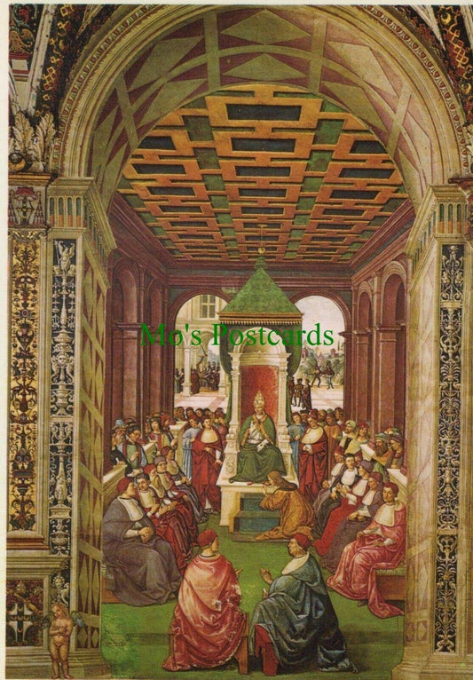 Art Postcard-Pinturicchio -Aeneas Piccolomini Before Pope Eugenius IV - RR10127