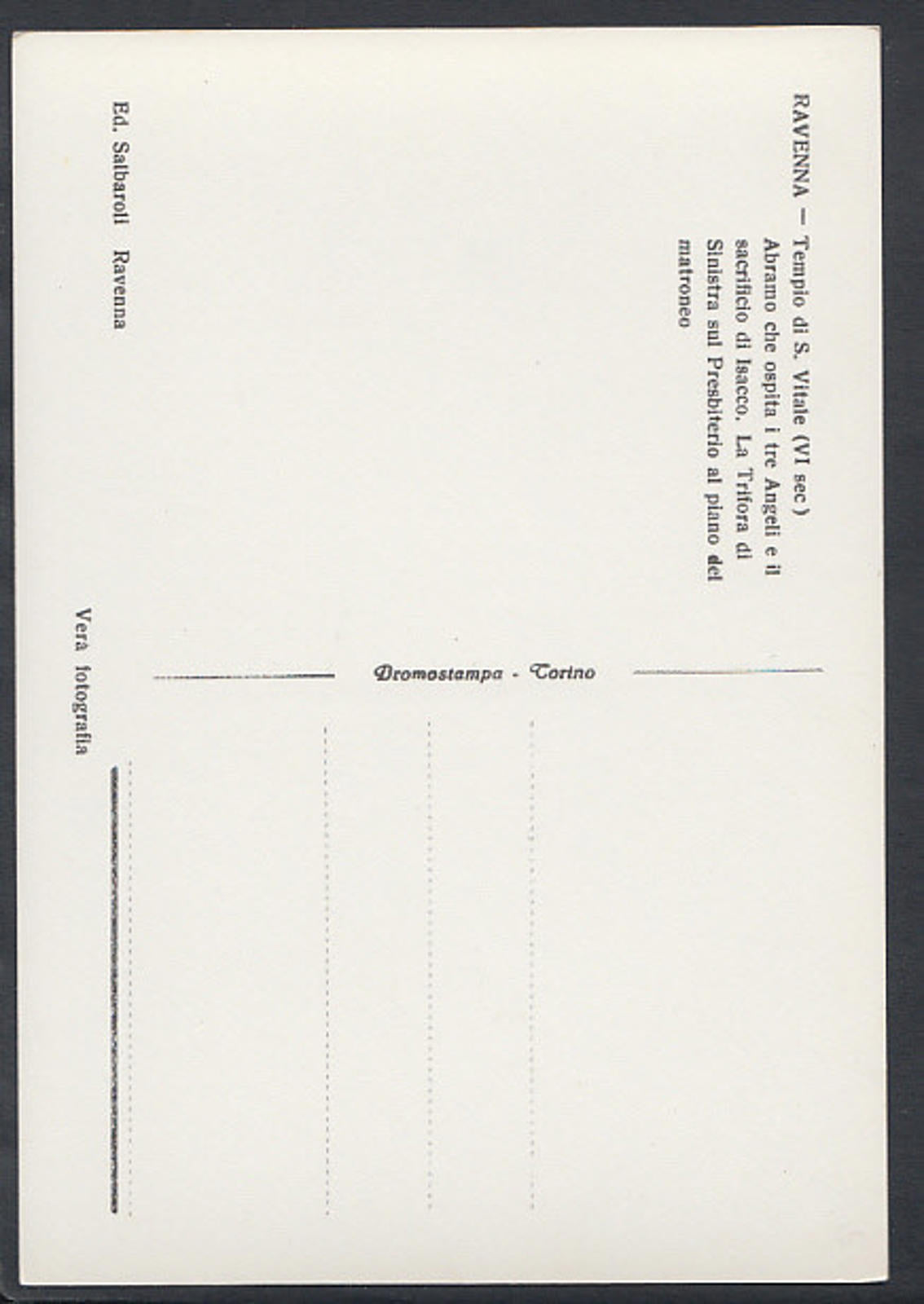 Italy Postcard - Ravenna - Tempio Di S.Vitale  RR2274