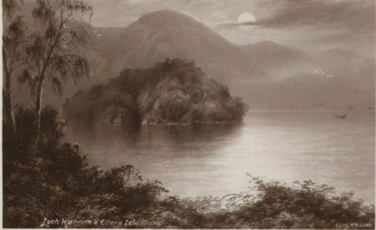 Scotland Postcard - Loch Katrine and Ellens Isle  RS21924