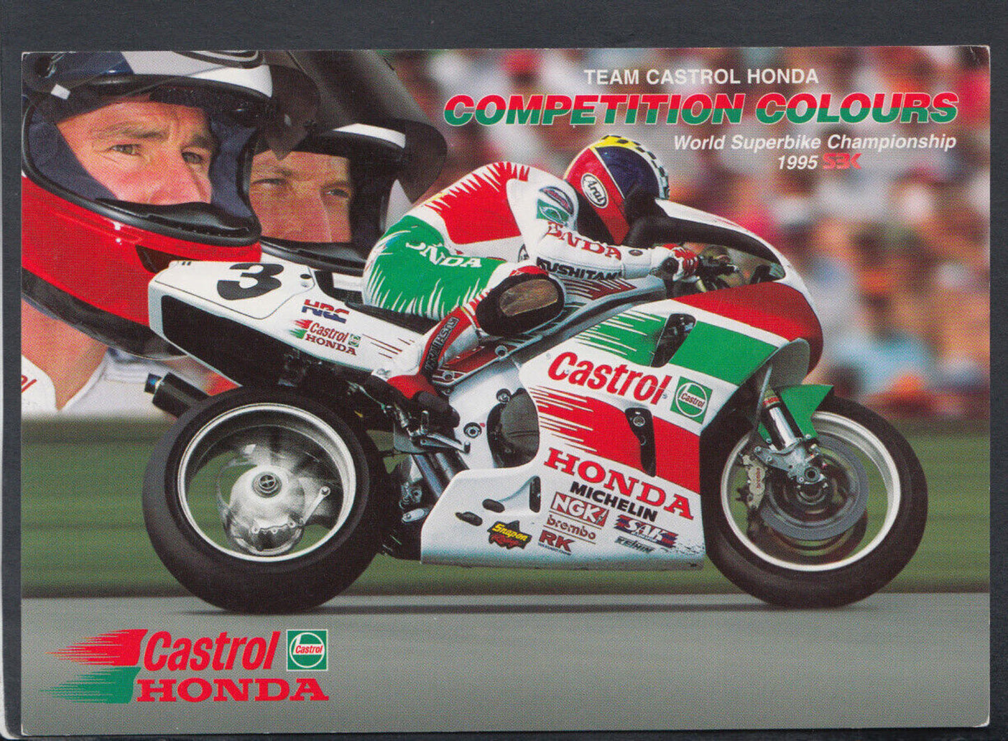 Sports Postcard - Motor Racing -  World Superbike Championship, Honda RR6366