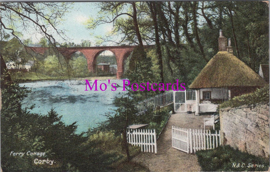 Cumbria Postcard - Great Corby, Ferry Cottage, Corby Castle    HM512