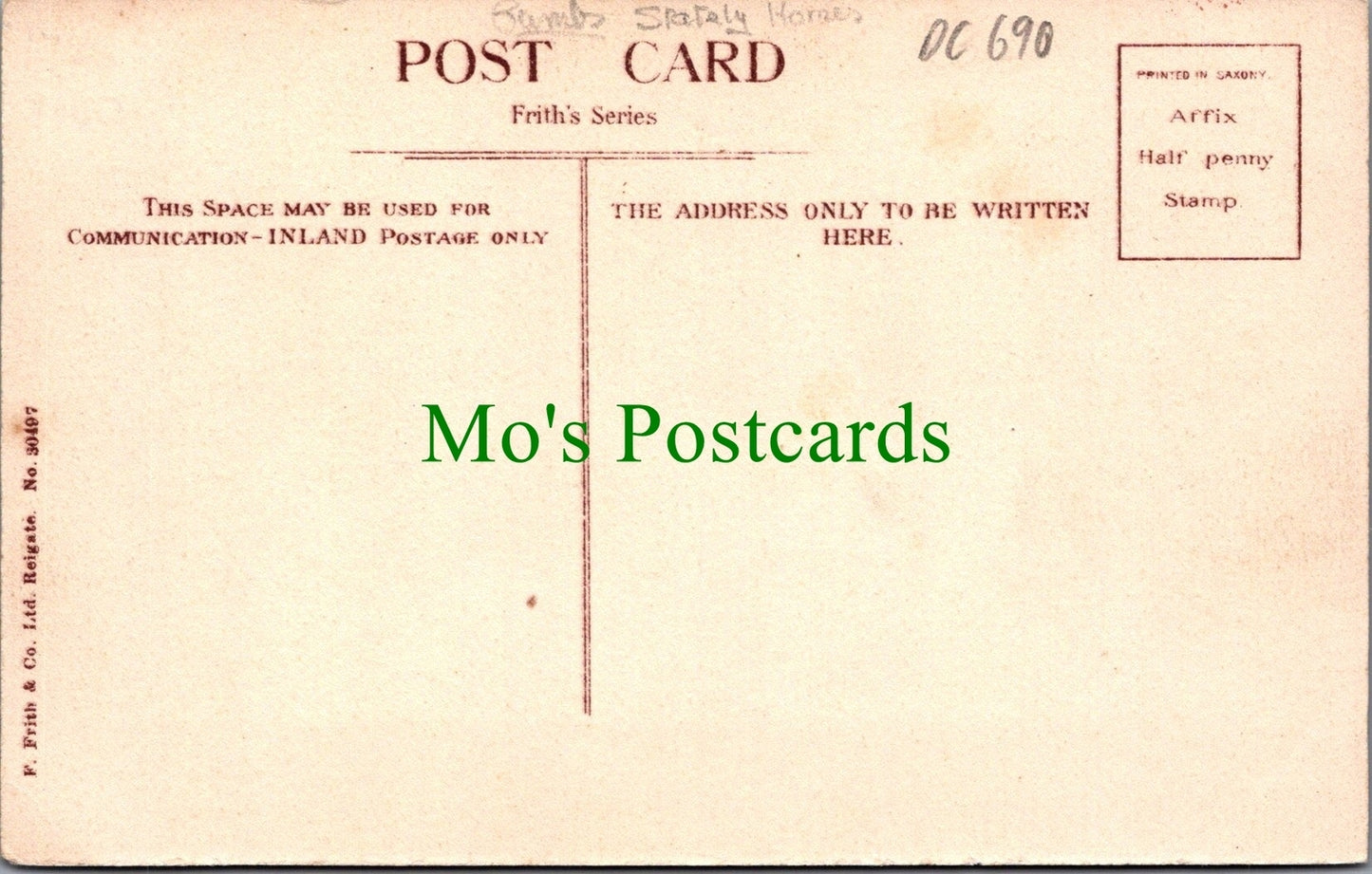 Cumbria Postcard - Rydal Mount, Rydal, Ambleside, Wordsworth's Home DC690