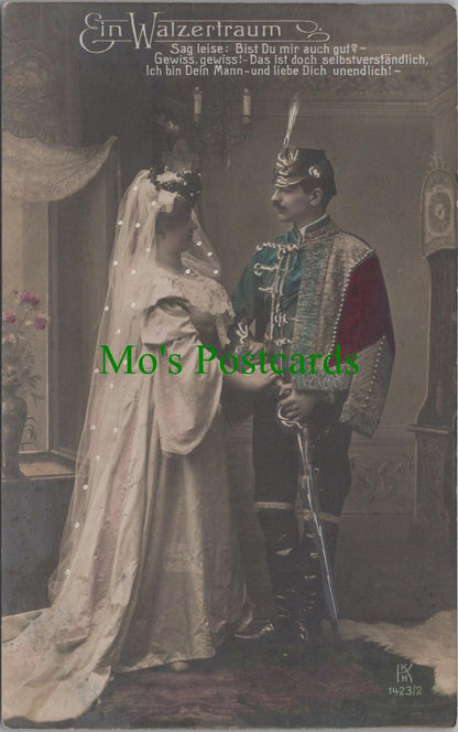 Theatrical Postcard-Opera, Ein Walzertraum,A Waltz Dream,Soldier & Bride RS35517