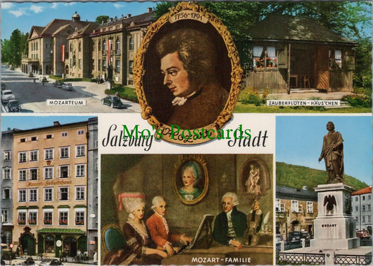 Austria Postcard - Salzburg Stadt, Mozarteum, Mozart Familie RR19067