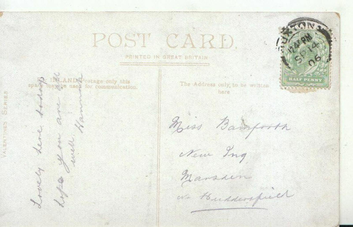 Derbyshire Postcard: Buxton From The Town Hall TZ10095