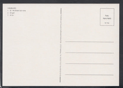 Germany Postcard - Hamburg - St Michaeliskirche, Orgel and Altar   RR5721