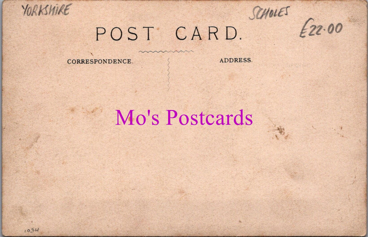 Yorkshire Postcard: Opening Of Scholes New School March 27 1909 SW15331