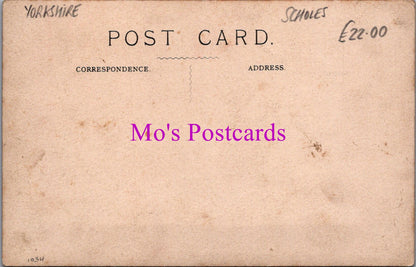 Yorkshire Postcard: Opening Of Scholes New School March 27 1909 SW15331