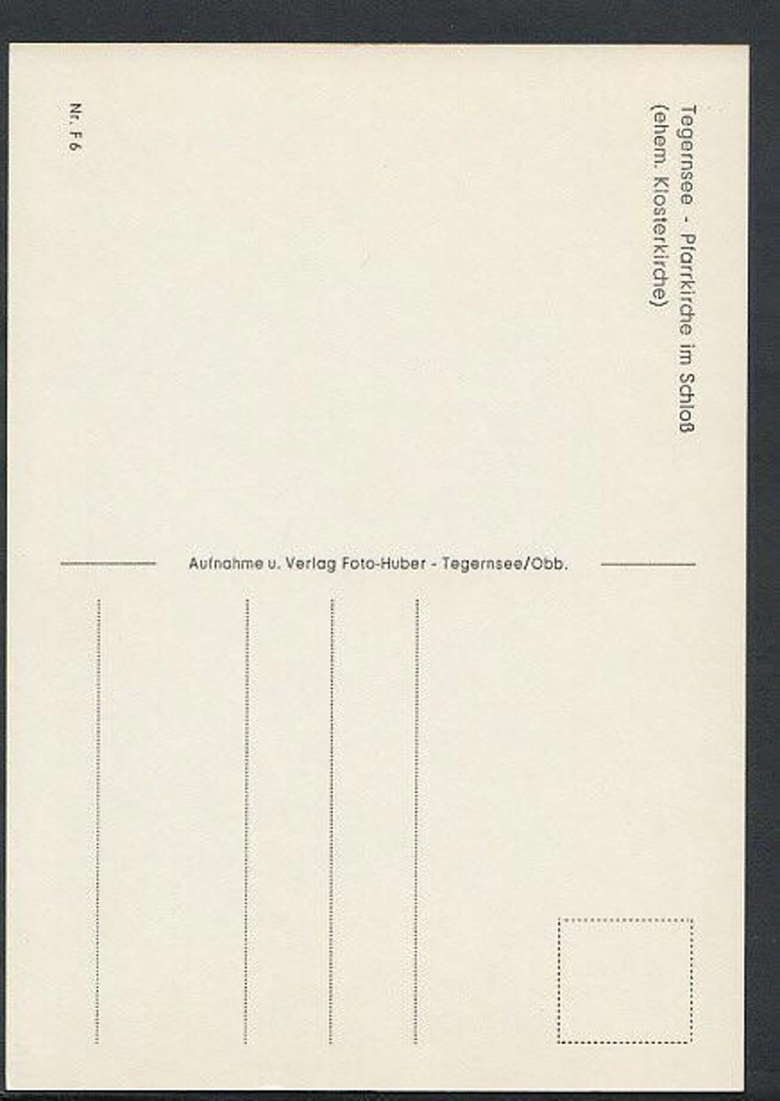 Germany Postcard - Tegernsee - Pfarrkirche Im Schloss   RR2225
