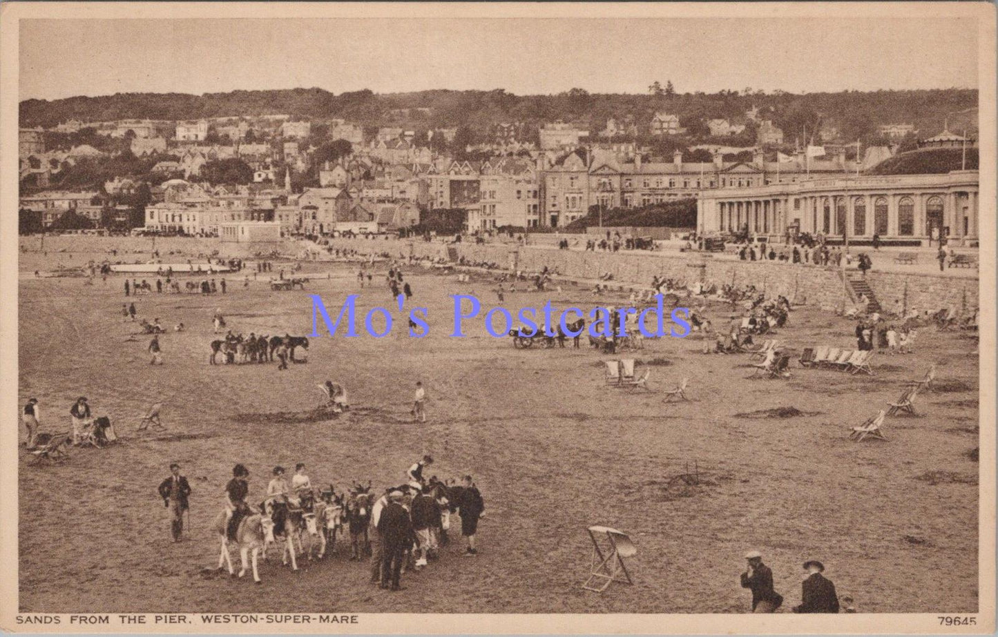 Somerset Postcard - Weston-Super-Mare, Sands From The Pier   DC2118