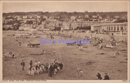 Somerset Postcard - Weston-Super-Mare, Sands From The Pier   DC2118