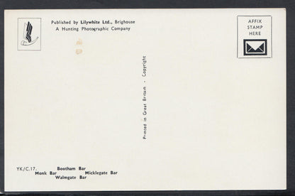 Yorkshire Postcard - The Ancient Bars of York    RS13243