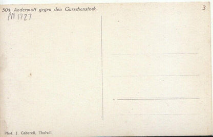 Switzerland Postcard - Andermatt Gegen Den Gurschenstock   TZ12153