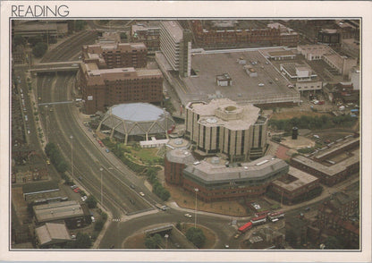 Berkshire Postcard:Reading Town Centre Hexagon Ramada Hotel Aerial 1980's XT3842