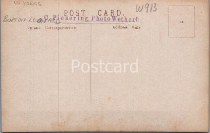 Yorkshire Postcard: Burton Leonard Crown Inn Village Green Views 1910s W913