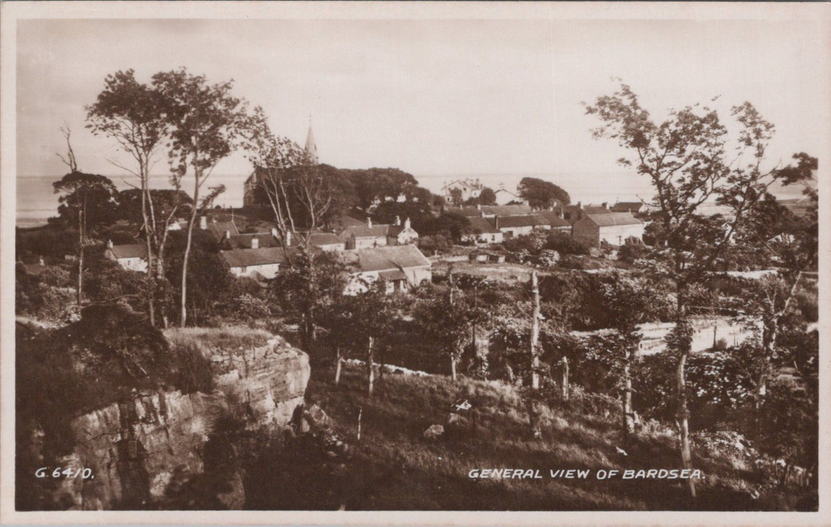 Lancashire Postcard: General View Of Bardsea Village near Ulverston RPPC XT5487