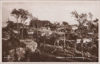 Lancashire Postcard: General View Of Bardsea Village near Ulverston RPPC XT5487