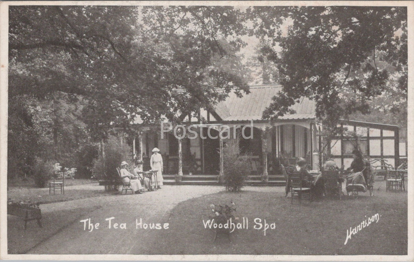 Lincolnshire Postcard: The Tea House Woodhall Spa Garden People XT4311