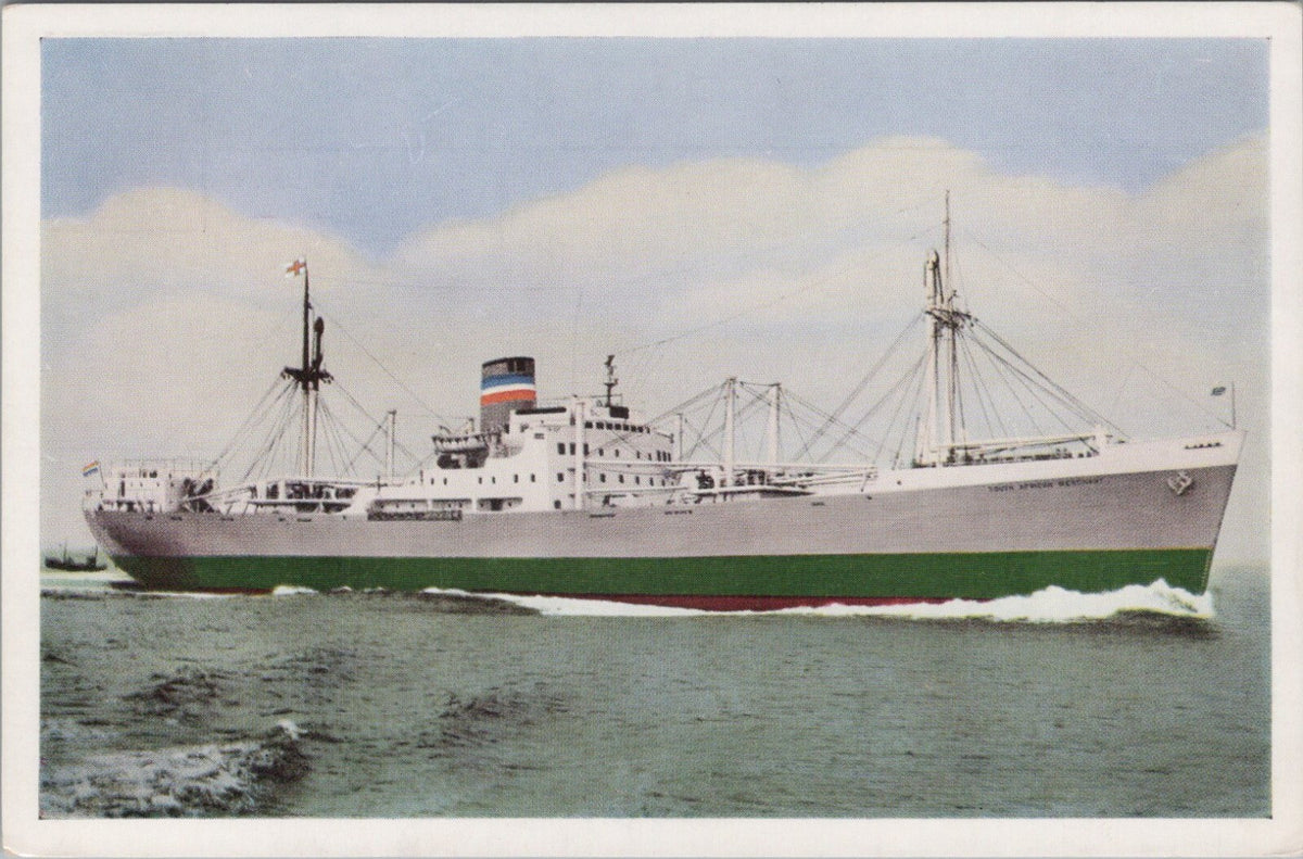 Ship Postcard: South African Merchant Cargo Ship Vessel Cape Town XT5275