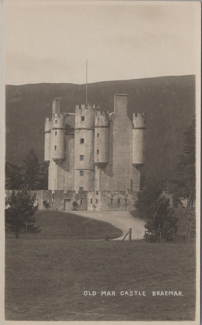 Aberdeenshire Postcard: Old Mar Castle Braemar Scottish Highlands 1920s XT5003