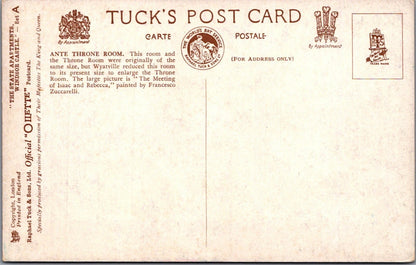 Berkshire Postcard: Windsor Castle State Apartments Ante Throne Room XT4330