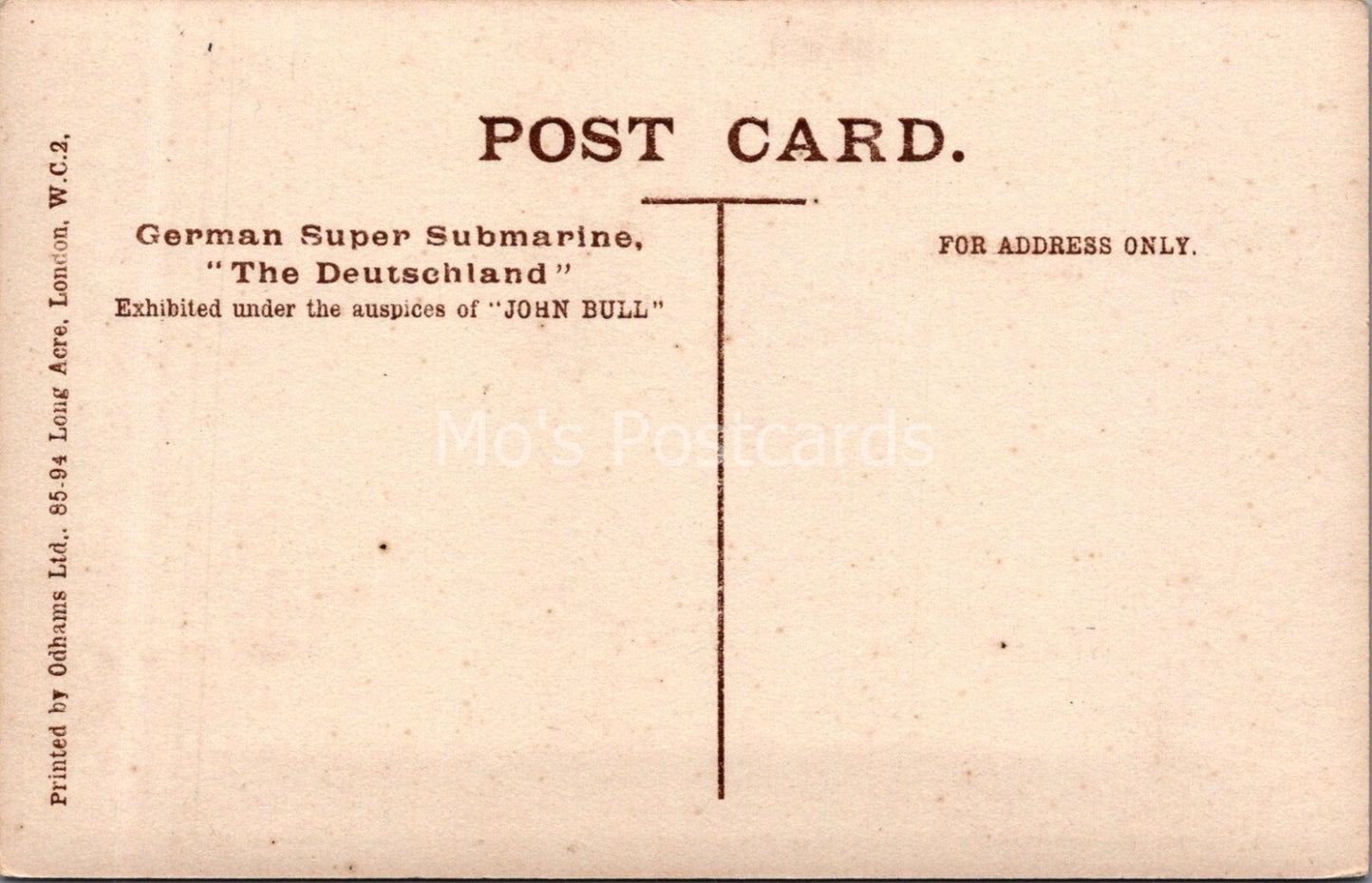 Submarine Postcard:Interior Electric Propulsion Motors U-Boat Deutschland XT3669