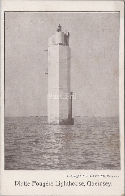 Guernsey Postcard: Platte Fougère Lighthouse Channel Islands Sea View  XT5080