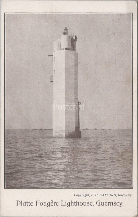 Guernsey Postcard: Platte Fougère Lighthouse Channel Islands Sea View  XT5080
