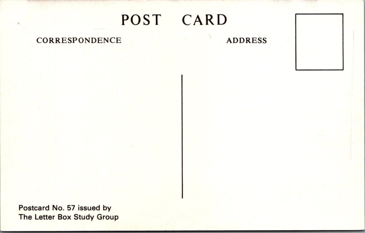 Postal History Postcard: NBR Posting Box North British Railway Train Van XT4596
