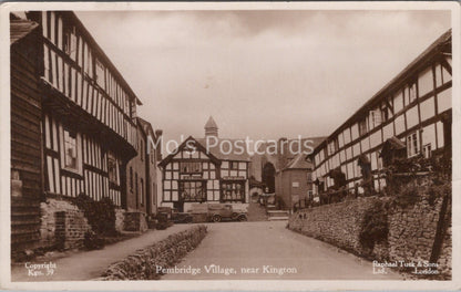 Herefordshire Postcard: Pembridge Village Near Kington RPPC 1939 XT3672