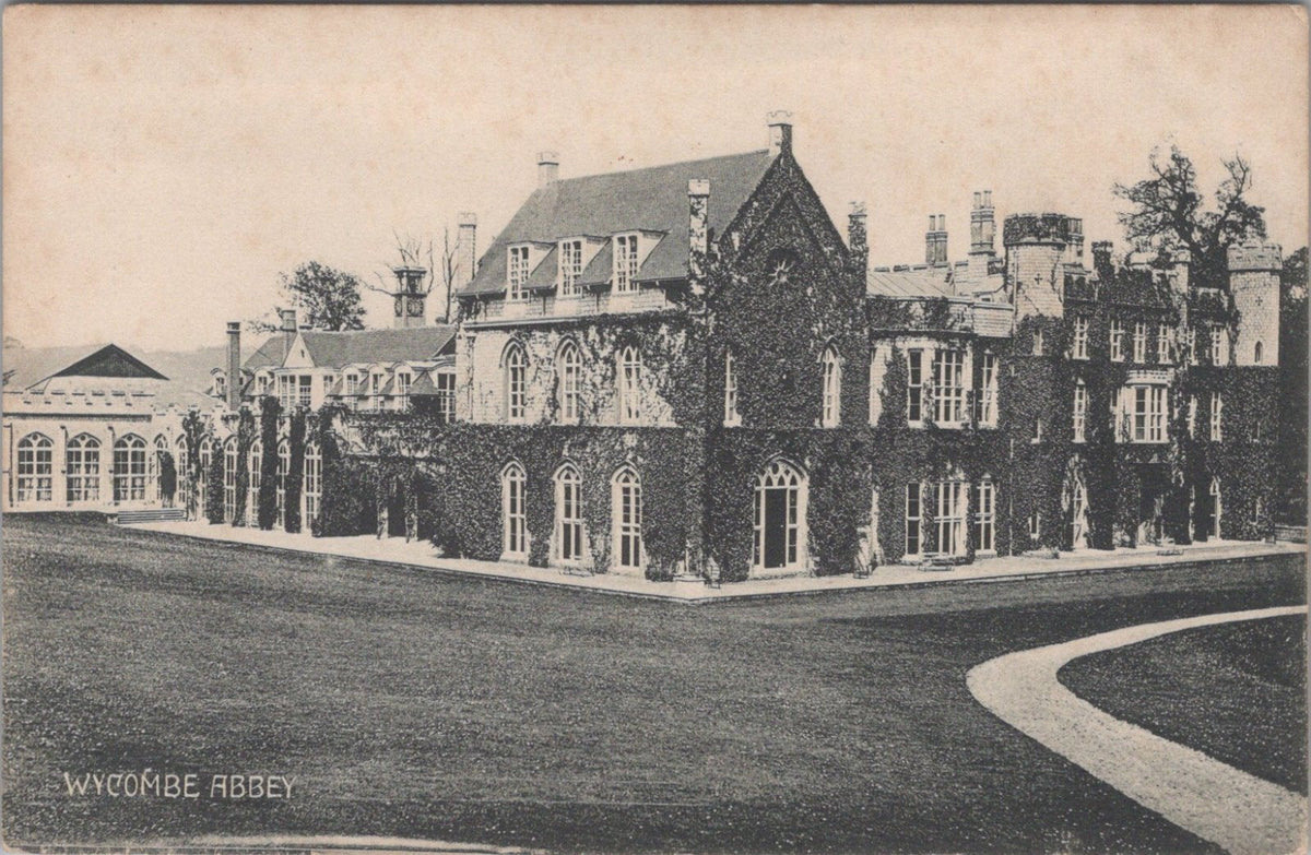 Buckinghamshire Postcard: Wycombe Abbey Gothic Mansion Exterior XT5567