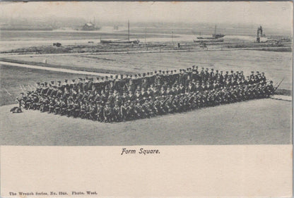 Military Postcard: Form Square Royal Navy Sailors Training Drill  XT3588