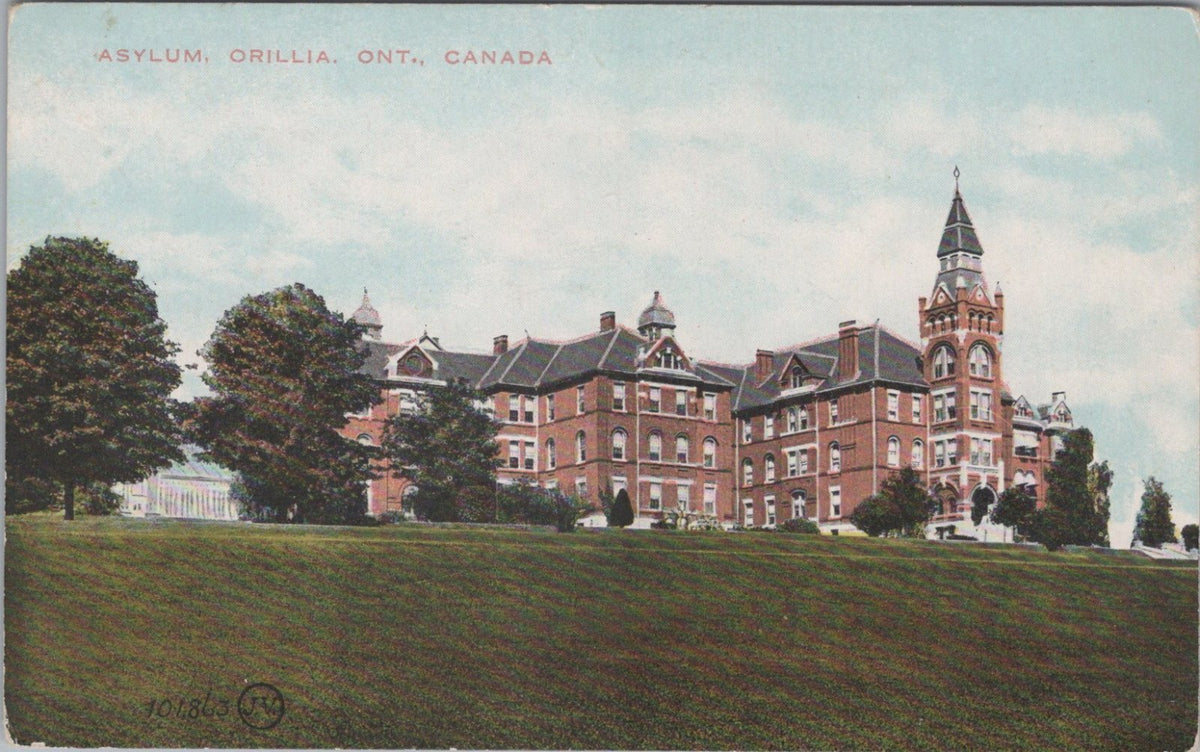Canada Postcard: Asylum Orillia Ontario Mental Hospital Buildings 1910’s XT5546