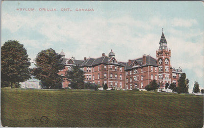 Canada Postcard: Asylum Orillia Ontario Mental Hospital Buildings 1910’s XT5546