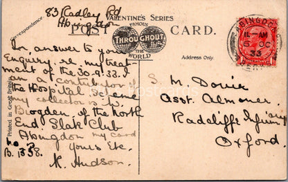 Berkshire Postcard: Abbey Gate, Abingdon Historic Gateway 1933 XT4030