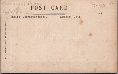 Hampshire Postcard: Warsash Gascoigne Rooms Inn Street Scene RPPC XT3517