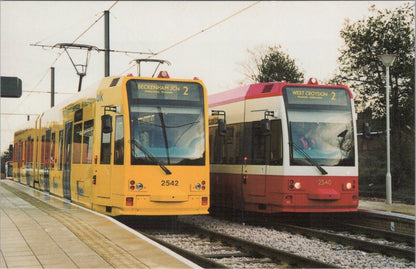 Surrey Postcard: Croydon Tramlink Sandilands Amey Tram 2542 2000 XT5130