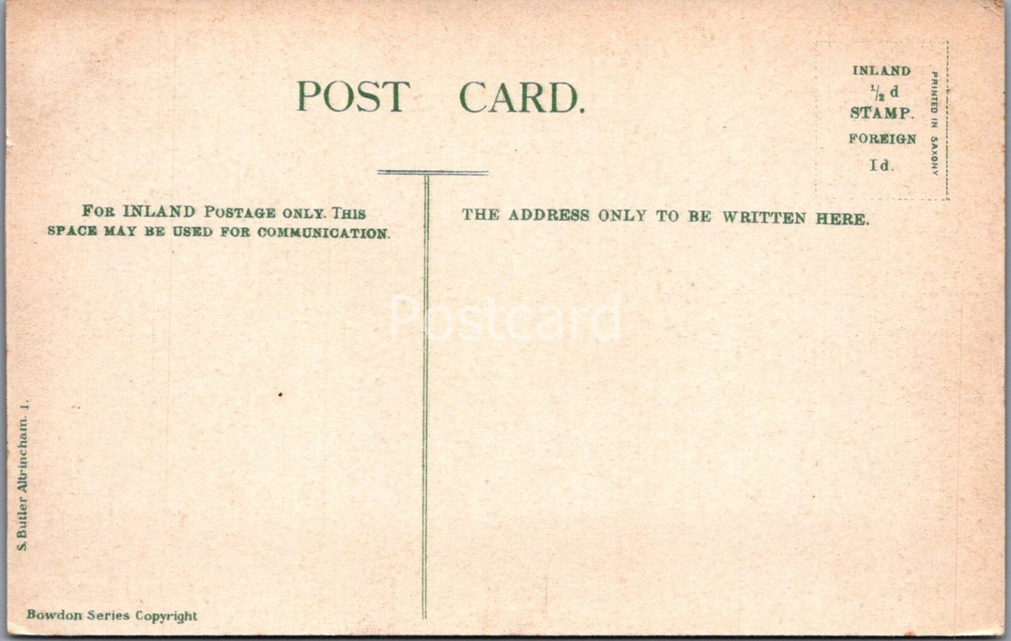 Cheshire Postcard: The Downs, Bowdon, Street Scene Houses c1910's XT4437