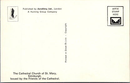 Midlothian Postcard: St Marys Cathedral, Edinburgh, Aerial View 1960's XT4401