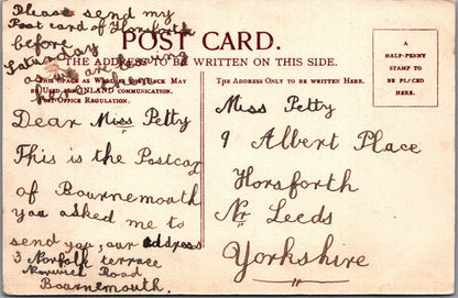Dorset Postcard: Bournemouth Alum Chine Rustic Bridge Valley Resort 1900s XT3468