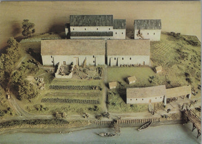 County Durham Postcard: Saxon Monastery of St Paul’s Jarrow Museum Model XT4555